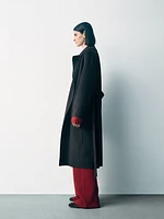 Belted Double-Faced Wool Coat