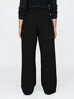 365 Mid Rise Satin-Trim Trousers