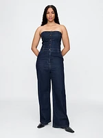 Strapless Denim Jumpsuit