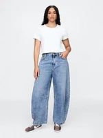 High Rise Horseshoe Jeans