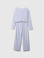 Kids Recycled Pointelle PJ Set