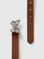 Kids Vegan Leather Butterfly Belt