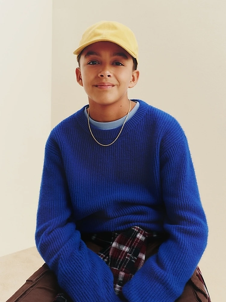 CashSoft Rib Crewneck Sweater