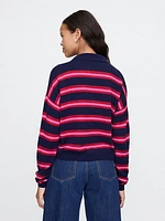 CashSoft Relaxed Polo Sweater