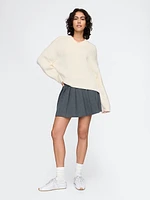 CashSoft Oversized V-Neck Sweater