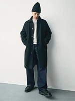 Oversized Wool-Blend Topcoat