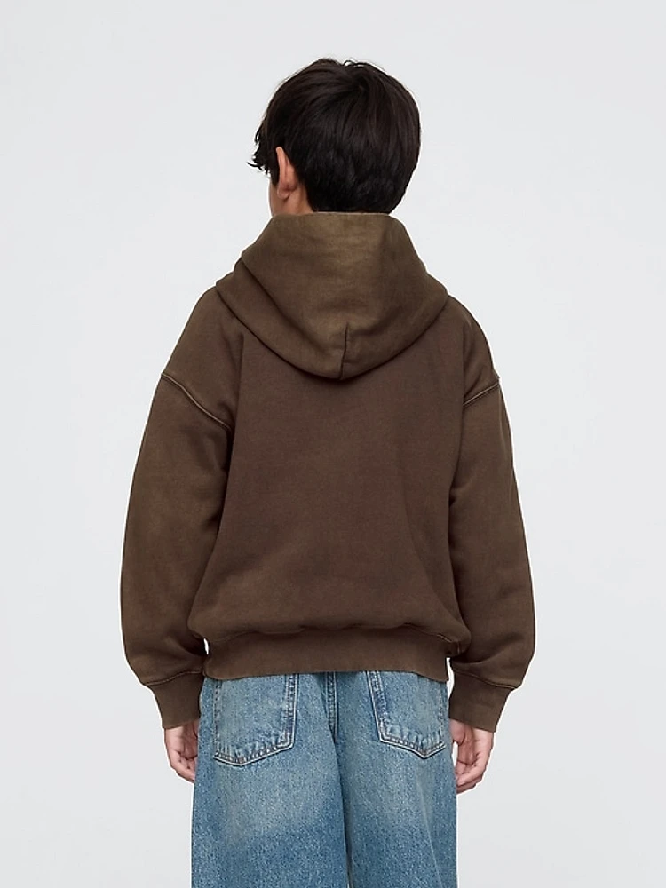 Kids Vintage Soft Western Logo Hoodie