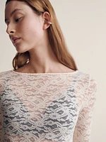 Sheer Lace Top