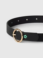 Kids Vegan Leather Butterfly Belt