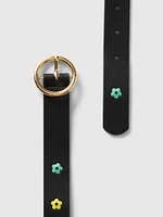 Kids Vegan Leather Butterfly Belt