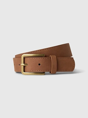 Kids Vegan Suede Belt