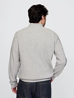 CashSoft Textured Quarter-Zip Pullover