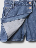 Denim Mini Skort