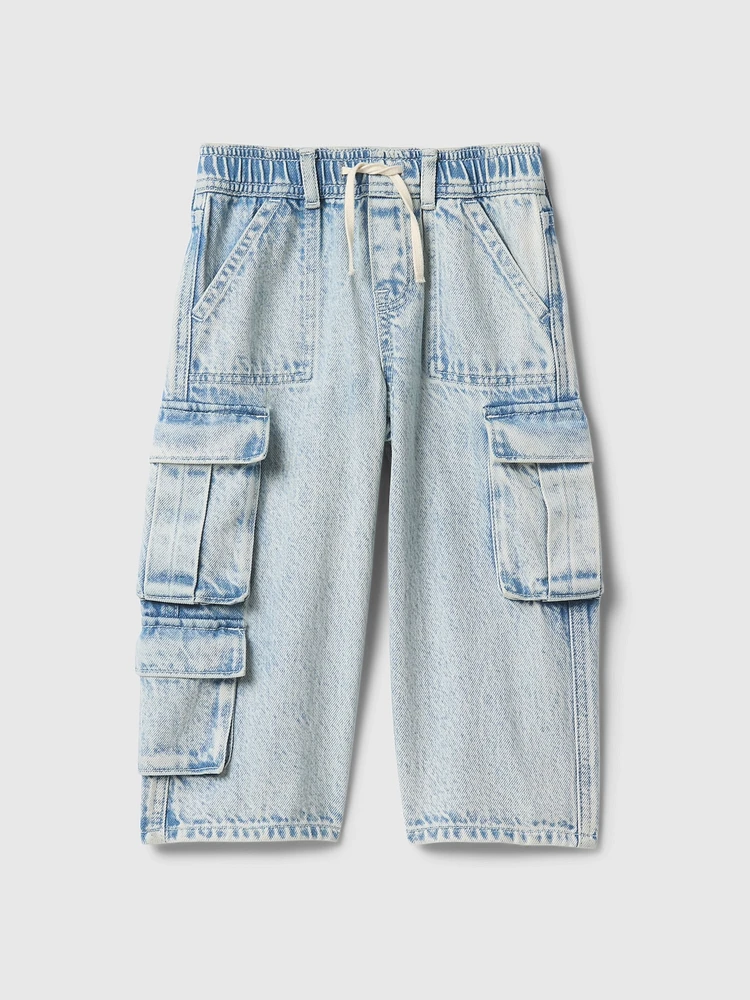 Baby & Toddler UltraSoft Pull-On Baggy Wide-Leg Jeans