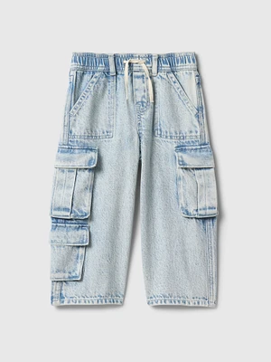 Baby & Toddler UltraSoft Pull-On Baggy Wide-Leg Jeans