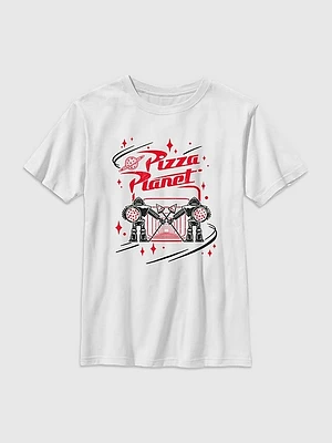 Kids Story Pizza Planet Entrance Graphic T-Shirt