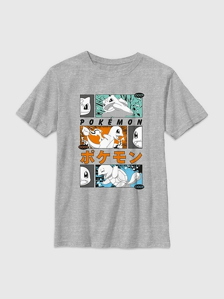 Kids Pokemon Manga Graphic T-Shirt