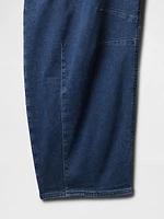 High Rise Knit Horseshoe Jeans