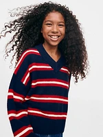 Kids CashSoft Oversized V-Neck Sweater