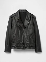 Coated Denim Moto Jacket Designed by Zac Posen