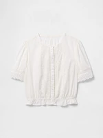 Lace-Trim Shirt