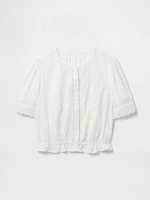Lace-Trim Shirt