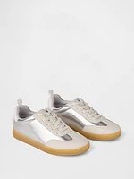 Kids Metallic Retro Sneakers