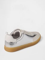 Kids Metallic Retro Sneakers