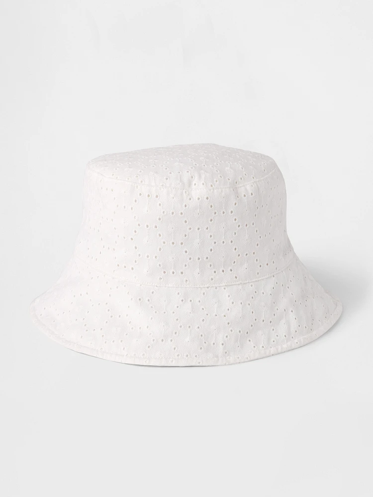 Kids Eyelet Bucket Hat