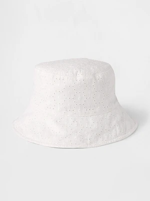 Kids Eyelet Bucket Hat