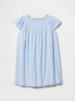 Baby & Toddler Flutter-Sleeve Shirtdress