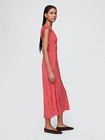 Sweetheart Crepe Maxi Dress