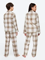 Kids Recycled Flannel PJ Set