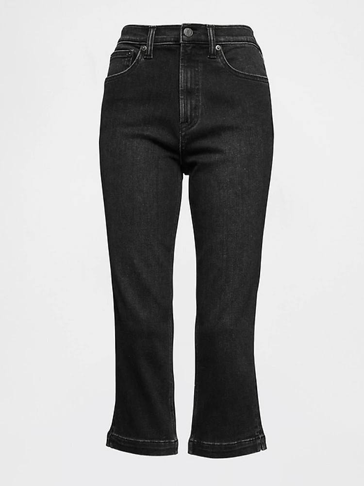 High Rise True Skinny Capri Jeans