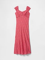 Sweetheart Crepe Maxi Dress