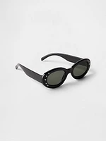 Kids Retro Oval Sunglasses