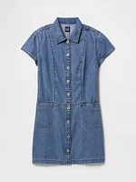 UltraSoft Denim Mini Shift Dress