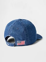 Kids Denim Gap Logo Baseball Hat