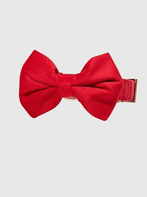 Velvet Dog Bow Tie and Collar