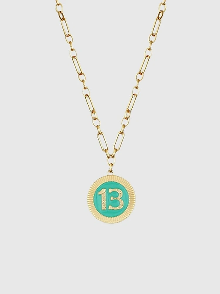 HART Lucky 13 Poker Chip Necklace