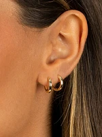 Eden Plain Ring Huggie Earring