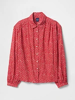 Relaxed Button-Front Shirt