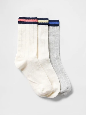 Kids Crew Socks (3-Pack