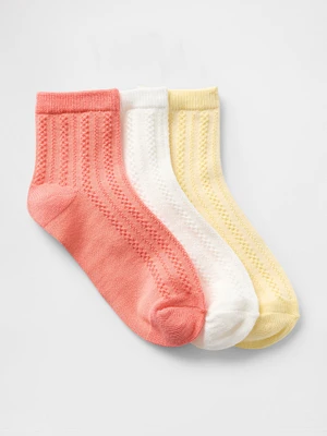 Kids Horse Quarter Crew Socks (3-Pack)