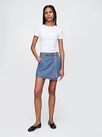 Denim Mini Skort