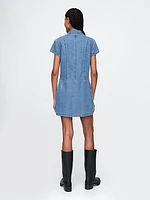 UltraSoft Denim Mini Shift Dress