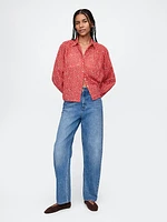 Relaxed Button-Front Shirt