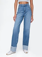 Mid Rise Cuffed '90s Loose Jeans