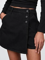 Denim Mini Skort