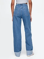 Mid Rise Cuffed '90s Loose Jeans